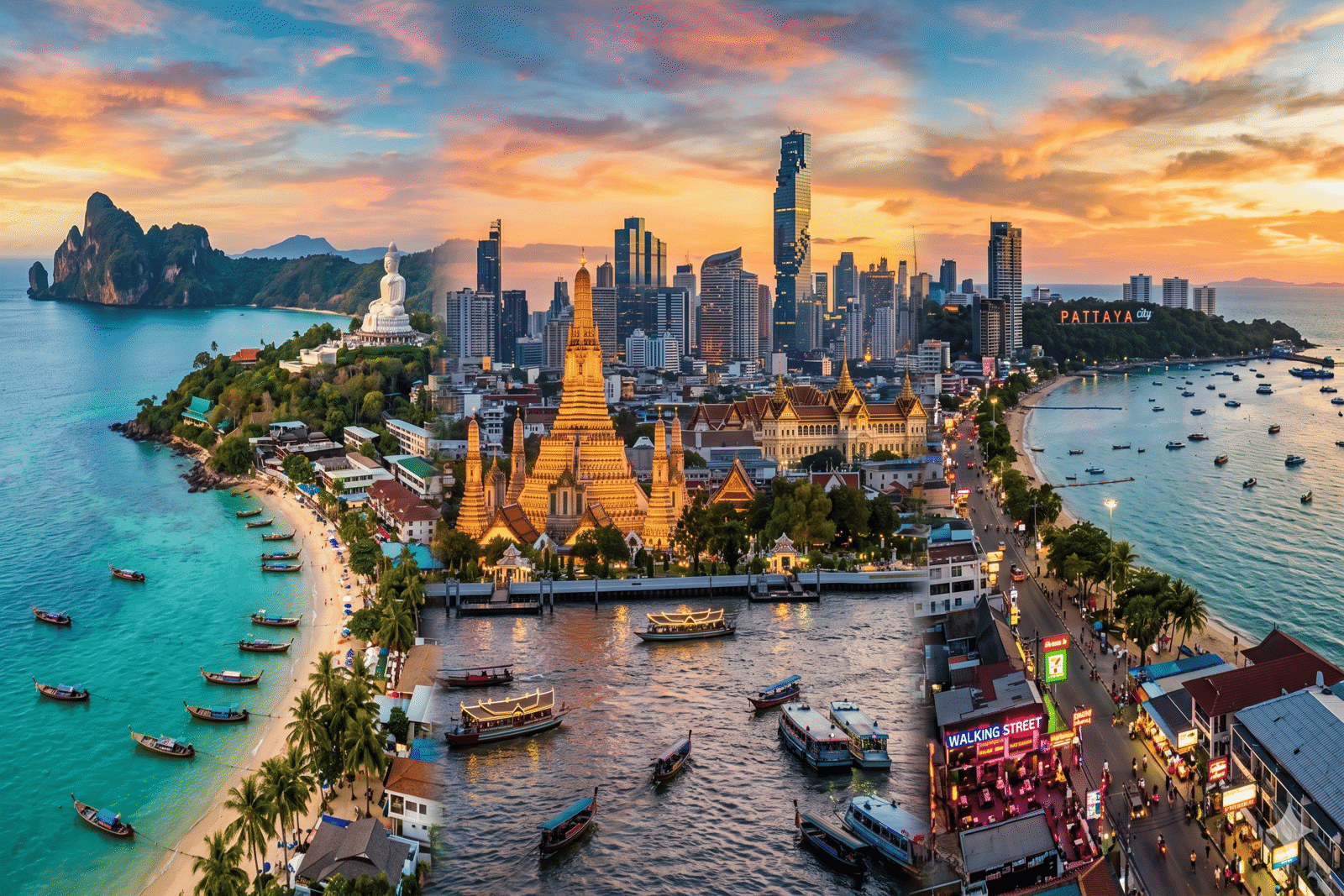 Phuket & Pattaya & Bangkok Tayland'ın İncisi Rotalar V4